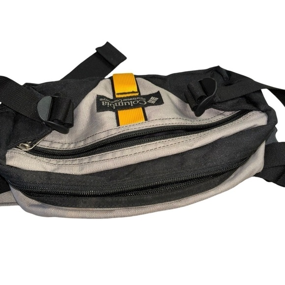 Columbia S/M Belt Bag Fanny pack Gray Yellow Black Athletic  Running Climbing - Picture 4 of 11